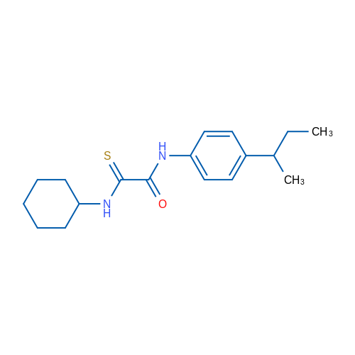 N-[4-(Butan-2-yl)phenyl]-1-(cyclohexylcarbamothioyl)formamide 1g