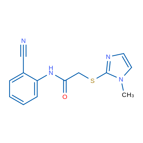 N-(2-Cyanophenyl)-2-[(1-methyl-1H-imidazol-2-yl)sulfanyl]acetamide 1g