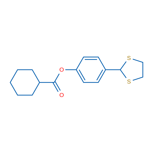 4-(1,3-Dithiolan-2-yl)phenyl cyclohexanecarboxylate 1g