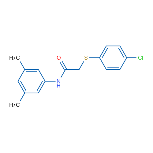 2-[(4-Chlorophenyl)sulfanyl]-N-(3,5-dimethylphenyl)acetamide 1g