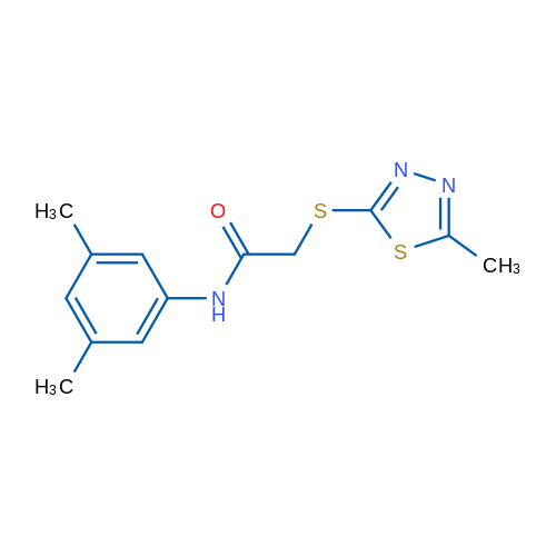 N-(3,5-Dimethylphenyl)-2-[(5-methyl-1,3,4-thiadiazol-2-yl)sulfanyl]acetamide 1g