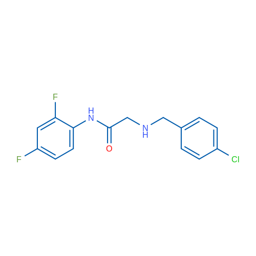 2-{[(4-chlorophenyl)methyl]amino}-N-(2,4-difluorophenyl)acetamide 1g