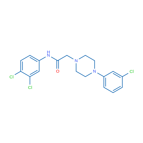 2-[4-(3-Chlorophenyl)piperazin-1-yl]-N-(3,4-dichlorophenyl)acetamide 1g