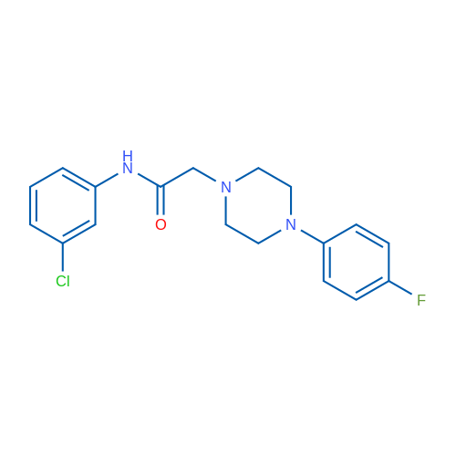 N-(3-Chlorophenyl)-2-[4-(4-fluorophenyl)piperazin-1-yl]acetamide 1g