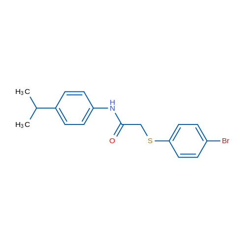 2-[(4-Bromophenyl)sulfanyl]-N-[4-(propan-2-yl)phenyl]acetamide 1g