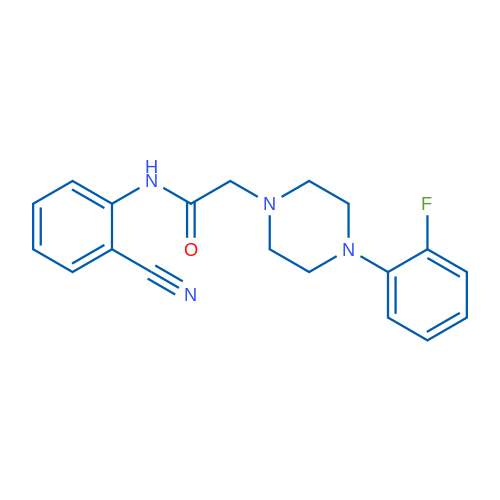 N-(2-Cyanophenyl)-2-[4-(2-fluorophenyl)piperazin-1-yl]acetamide 1g