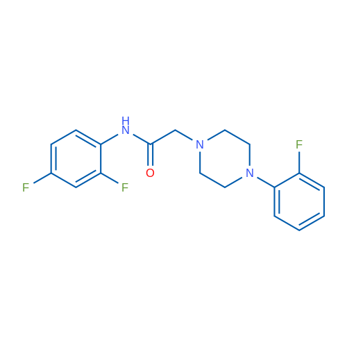 N-(2,4-Difluorophenyl)-2-[4-(2-fluorophenyl)piperazin-1-yl]acetamide 1g