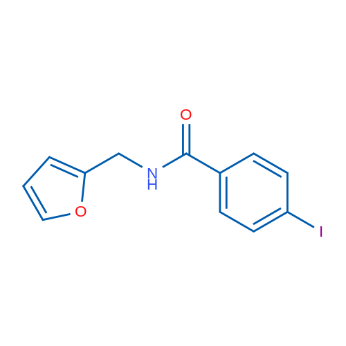 N-[(Furan-2-yl)methyl]-4-iodobenzamide 1g