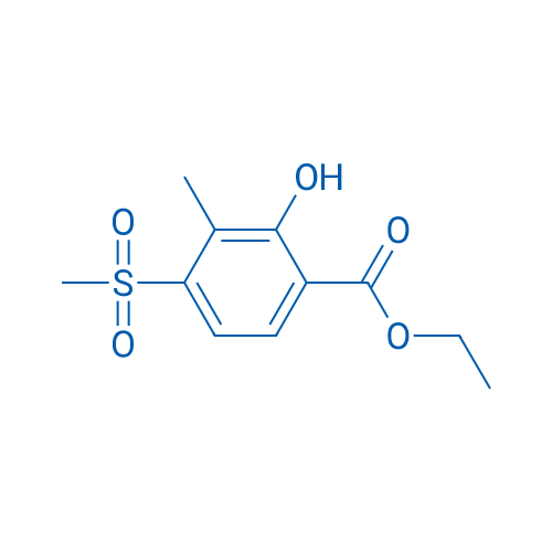 Ethyl 2-hydroxy-4-methanesulfonyl-3-methylbenzoate 1g