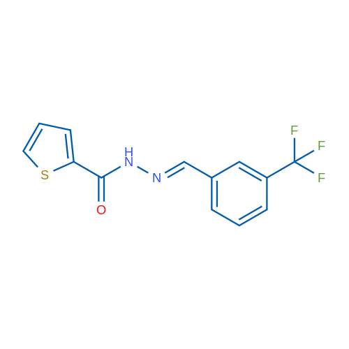 N'-[(1E)-[3-(Trifluoromethyl)phenyl]methylidene]thiophene-2-carbohydrazide 1g