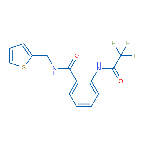 N-[(Thiophen-2-yl)methyl]-2-(2,2,2-trifluoroacetamido)benzamide 1g