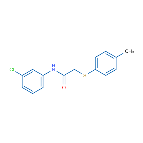 N-(3-Chlorophenyl)-2-[(4-methylphenyl)sulfanyl]acetamide 1g