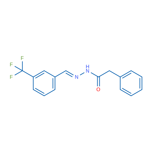 2-Phenyl-N'-[(1E)-[3-(trifluoromethyl)phenyl]methylidene]acetohydrazide 1g