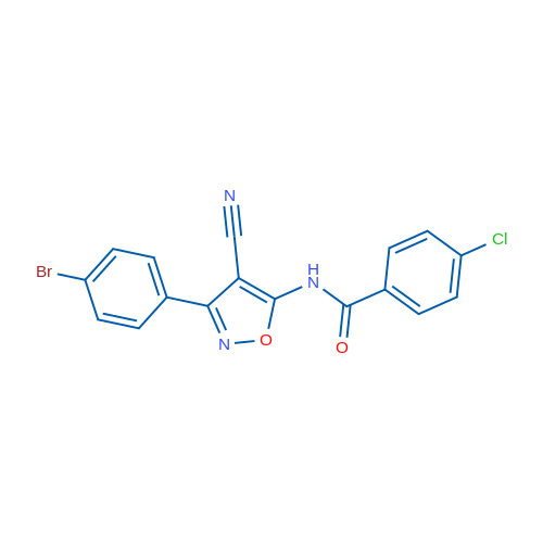 N-[3-(4-Bromophenyl)-4-cyano-1,2-oxazol-5-yl]-4-chlorobenzamide 1g
