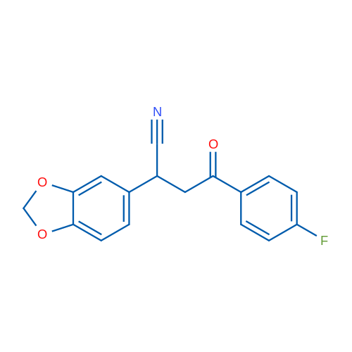 2-(2H-1,3-Benzodioxol-5-yl)-4-(4-fluorophenyl)-4-oxobutanenitrile 1g