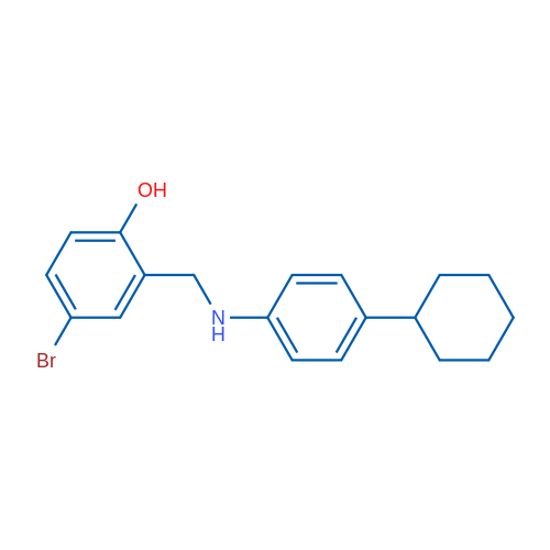 4-Bromo-2-{[(4-cyclohexylphenyl)amino]methyl}phenol 1g