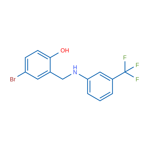 4-Bromo-2-({[3-(trifluoromethyl)phenyl]amino}methyl)phenol 1g