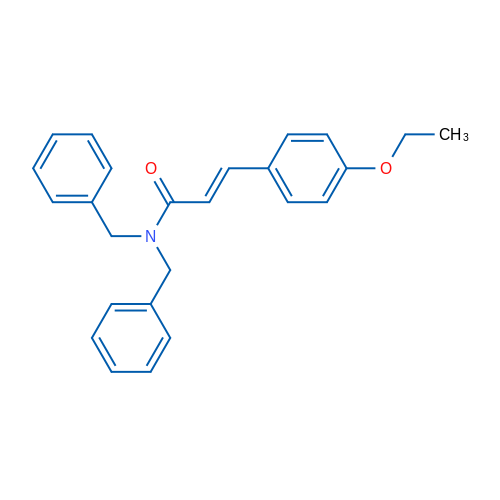 (2E)-N,N-Dibenzyl-3-(4-ethoxyphenyl)prop-2-enamide 1g