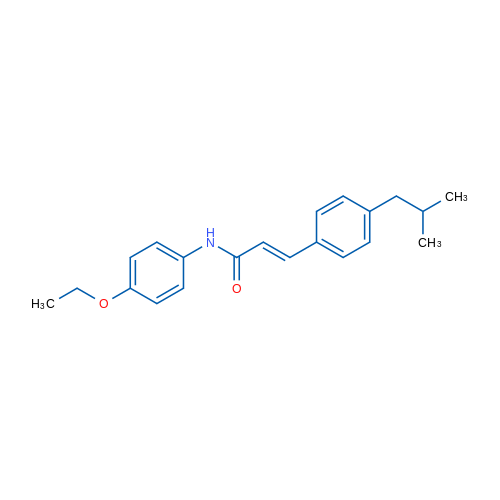 (2E)-N-(4-Ethoxyphenyl)-3-[4-(2-methylpropyl)phenyl]prop-2-enamide 1g