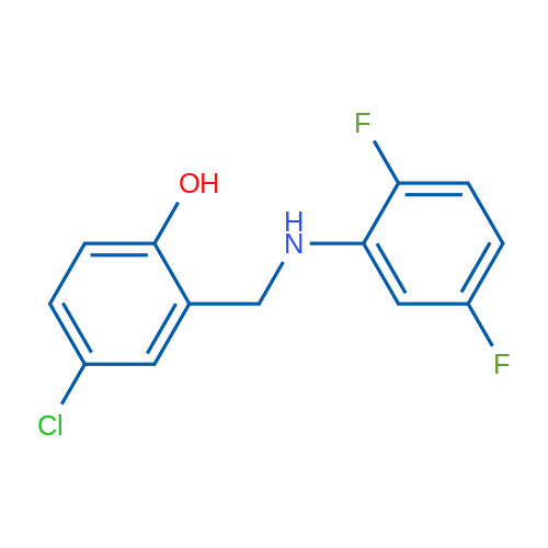 4-Chloro-2-{[(2,5-difluorophenyl)amino]methyl}phenol 1g