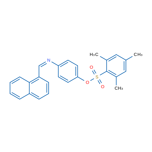 4-[(Z)-[(Naphthalen-1-yl)methylidene]amino]phenyl 2,4,6-trimethylbenzene-1-sulfonate 1g