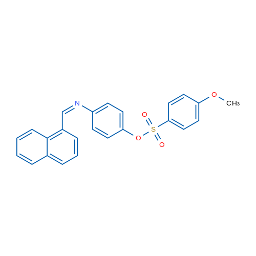 4-[(Z)-[(Naphthalen-1-yl)methylidene]amino]phenyl 4-methoxybenzene-1-sulfonate 1g