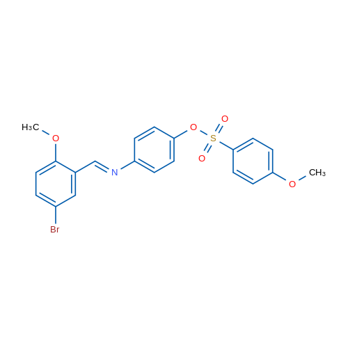 4-[(E)-[(5-Bromo-2-methoxyphenyl)methylidene]amino]phenyl 4-methoxybenzene-1-sulfonate 1g