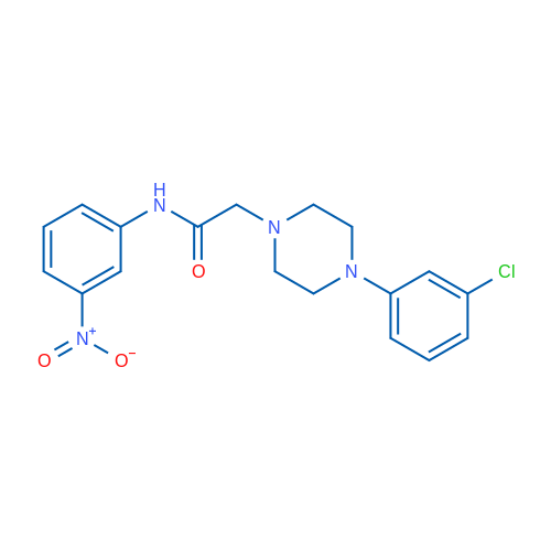 2-[4-(3-Chlorophenyl)piperazin-1-yl]-N-(3-nitrophenyl)acetamide 1g