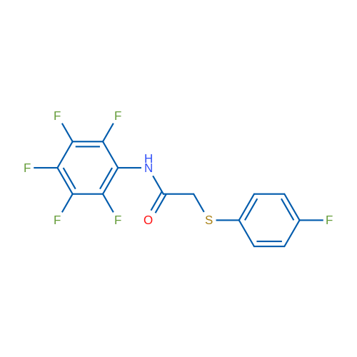 2-[(4-Fluorophenyl)sulfanyl]-N-(2,3,4,5,6-pentafluorophenyl)acetamide 1g