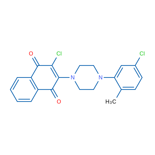 2-Chloro-3-[4-(5-chloro-2-methylphenyl)piperazin-1-yl]-1,4-dihydronaphthalene-1,4-dione 1g