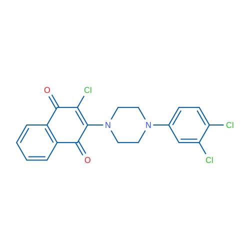 2-Chloro-3-[4-(3,4-dichlorophenyl)piperazin-1-yl]-1,4-dihydronaphthalene-1,4-dione 1g