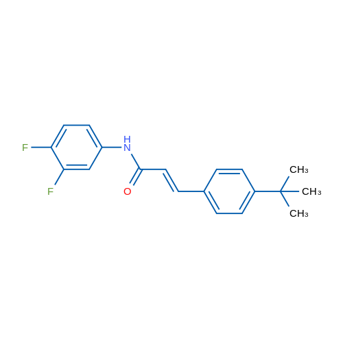 (2E)-3-(4-tert-Butylphenyl)-N-(3,4-difluorophenyl)prop-2-enamide 1g