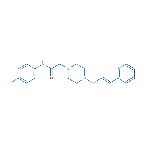 N-(4-Iodophenyl)-2-{4-[(2E)-3-phenylprop-2-en-1-yl]piperazin-1-yl}acetamide 1g