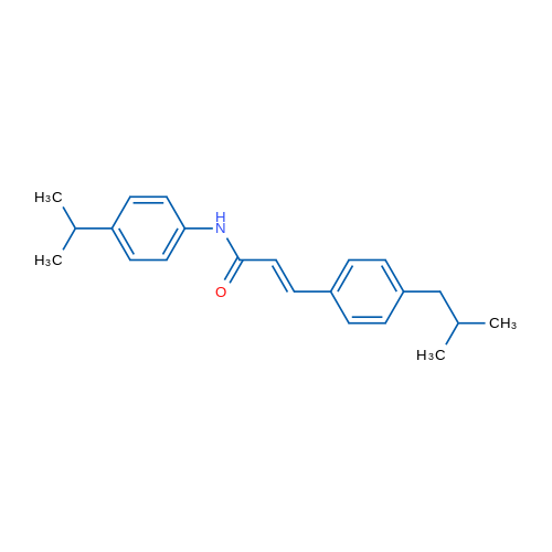 (2E)-3-[4-(2-Methylpropyl)phenyl]-N-[4-(propan-2-yl)phenyl]prop-2-enamide 1g