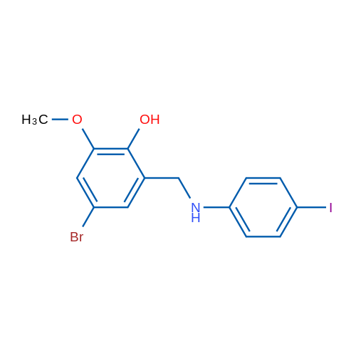 4-Bromo-2-{[(4-iodophenyl)amino]methyl}-6-methoxyphenol 1g