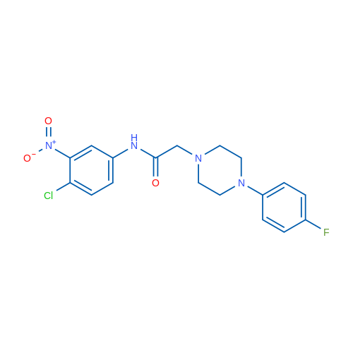 N-(4-Chloro-3-nitrophenyl)-2-[4-(4-fluorophenyl)piperazin-1-yl]acetamide 1g