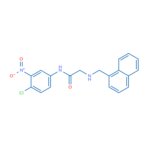 N-(4-Chloro-3-nitrophenyl)-2-{[(naphthalen-1-yl)methyl]amino}acetamide 1g