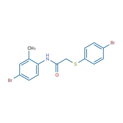 N-(4-Bromo-2-methylphenyl)-2-[(4-bromophenyl)sulfanyl]acetamide 1g