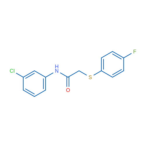 N-(3-Chlorophenyl)-2-[(4-fluorophenyl)sulfanyl]acetamide 1g