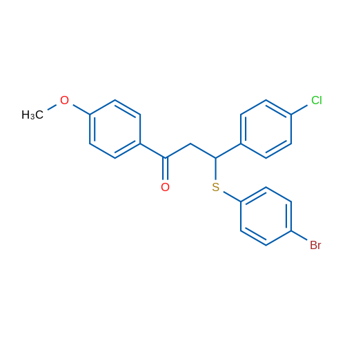 3-[(4-Bromophenyl)sulfanyl]-3-(4-chlorophenyl)-1-(4-methoxyphenyl)propan-1-one 1g
