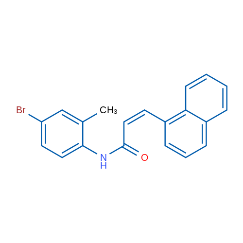 (2Z)-N-(4-Bromo-2-methylphenyl)-3-(naphthalen-1-yl)prop-2-enamide 1g
