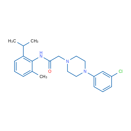 2-[4-(3-Chlorophenyl)piperazin-1-yl]-N-[2-methyl-6-(propan-2-yl)phenyl]acetamide 1g