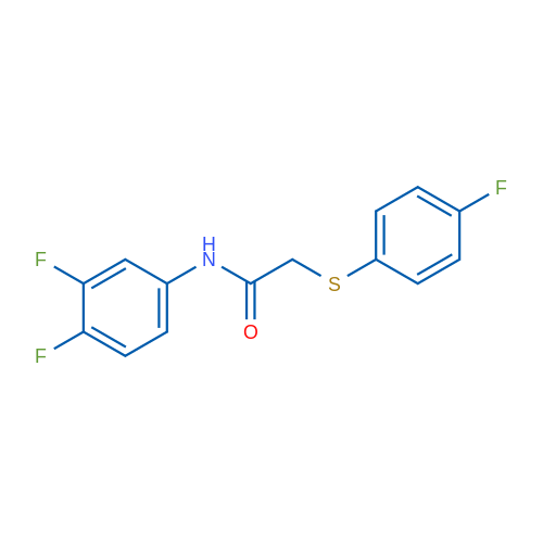 N-(3,4-Difluorophenyl)-2-[(4-fluorophenyl)sulfanyl]acetamide 1g