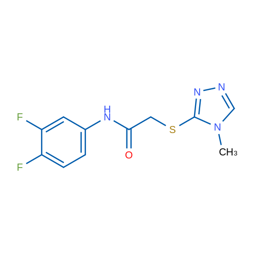 N-(3,4-Difluorophenyl)-2-[(4-methyl-4H-1,2,4-triazol-3-yl)sulfanyl]acetamide 1g