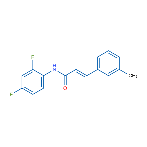 (2E)-N-(2,4-Difluorophenyl)-3-(3-methylphenyl)prop-2-enamide 1g