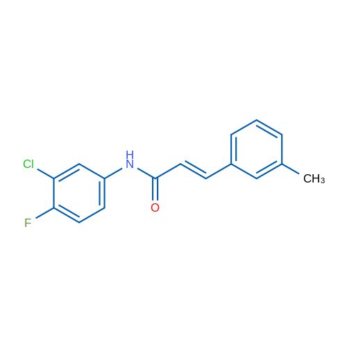 (2E)-N-(3-Chloro-4-fluorophenyl)-3-(3-methylphenyl)prop-2-enamide 1g