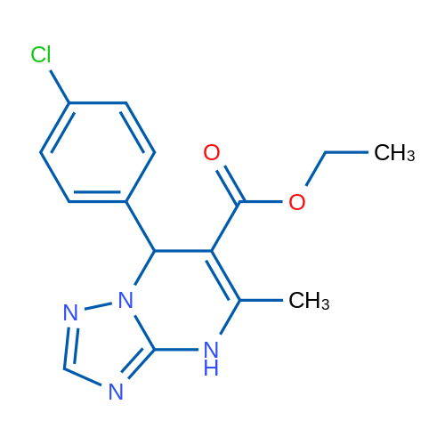 Ethyl 7-(4-chlorophenyl)-5-methyl-4,7-dihydro-[1,2,4]triazolo[1,5-a]pyrimidine-6-carboxylate 5g