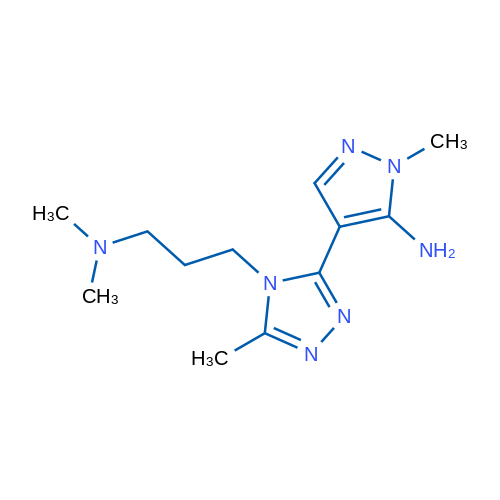 4-{4-[3-(dimethylamino)propyl]-5-methyl-4H-1,2,4-triazol-3-yl}-1-methyl-1H-pyrazol-5-amine 1g