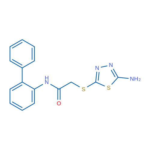 N-([1,1'-Biphenyl]-2-yl)-2-((5-amino-1,3,4-thiadiazol-2-yl)thio)acetamide 1g