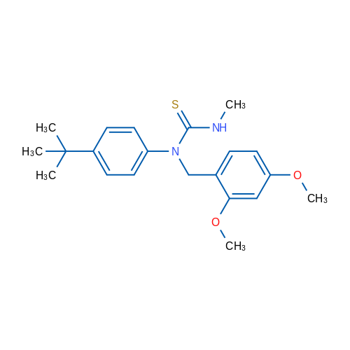 1-(4-tert-Butylphenyl)-1-[(2,4-dimethoxyphenyl)methyl]-3-methylthiourea 1g